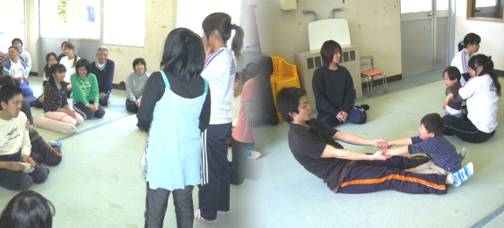 演習における指導の様子